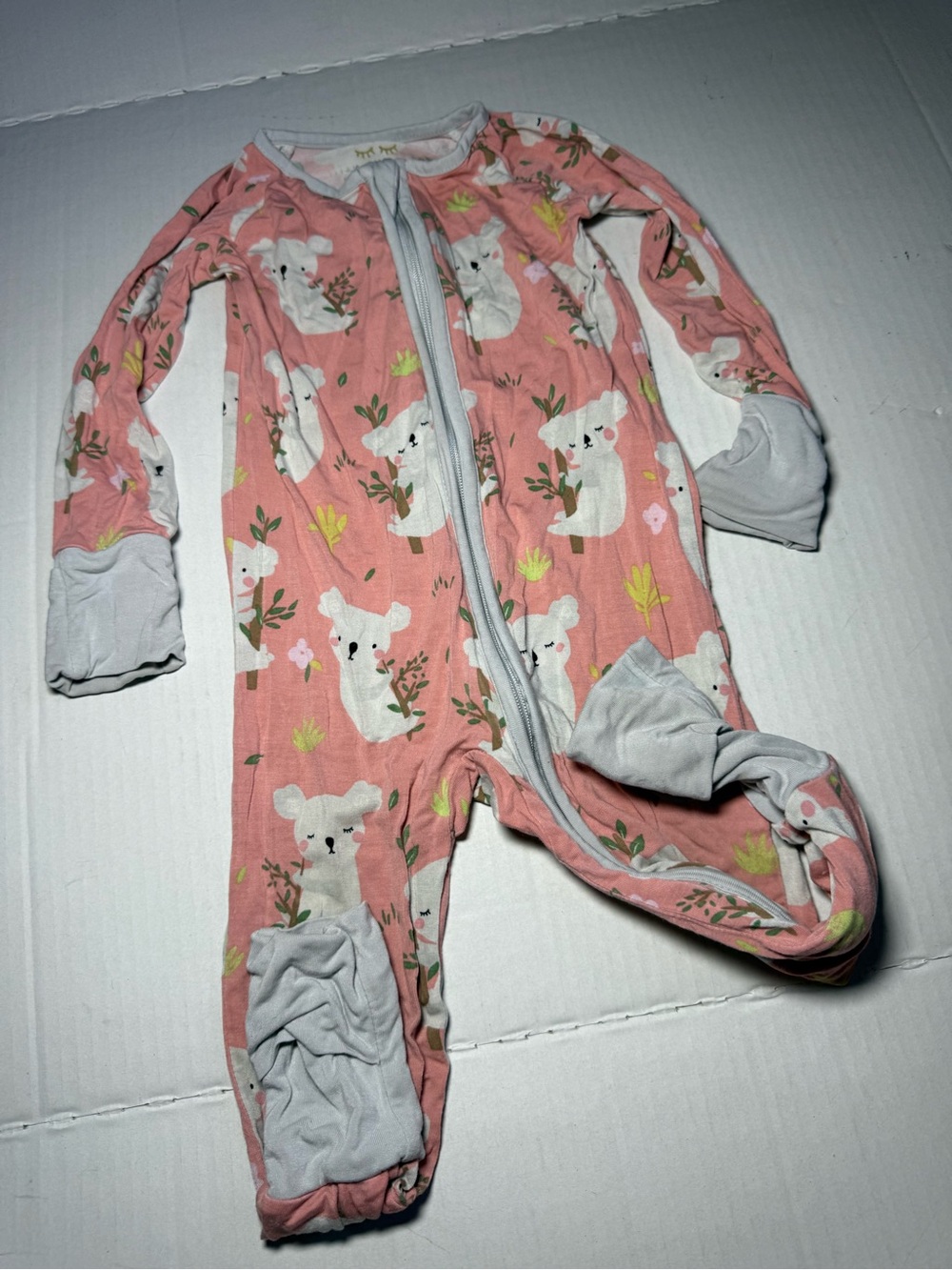 Little Sleepies Coral Pink Koalas Zippy - Picture 3 of 6